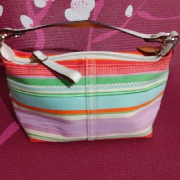 Super cute! Rare. Coach Multicolored Mini Bag - Picture 1 of 8